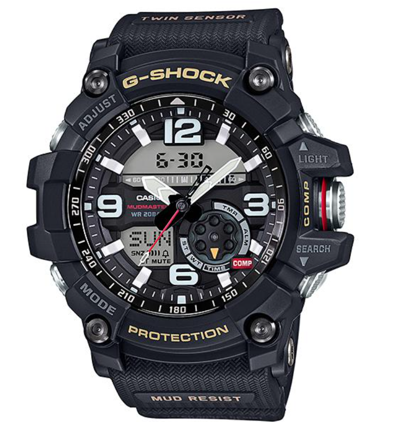 CASIO G-SHOCK MENS 200M TWIN SENSOR MUDMASTER - GG-1000-1ADR