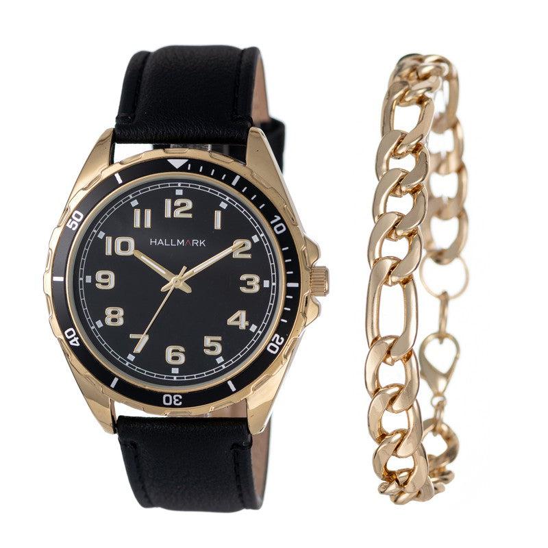 Hallmark Gold Watch 2 Piece Box Set - HBSM4065