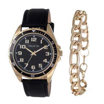 Hallmark Ladies Gold Round Bangle Watch main image 0