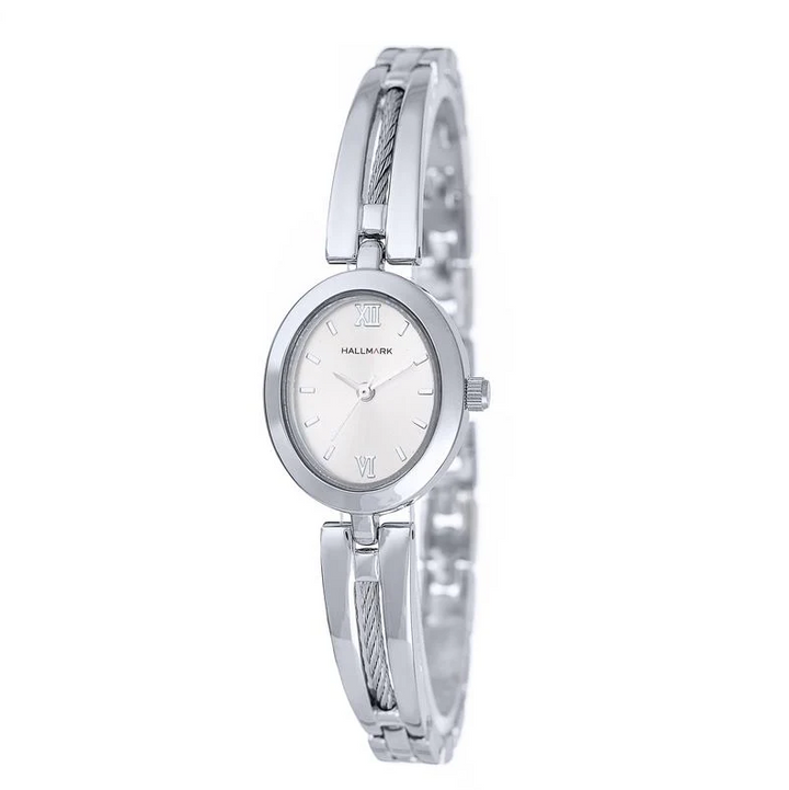 Hallmark Ladies Leather Blue Strap White Dial Watch main image 1