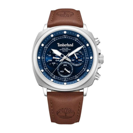 Timberland Williston Hands Date Chronograph Brown Leather Strap Watch