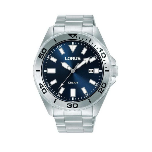 Lorus Gents Sport Blue Dial 3-Hands Watch