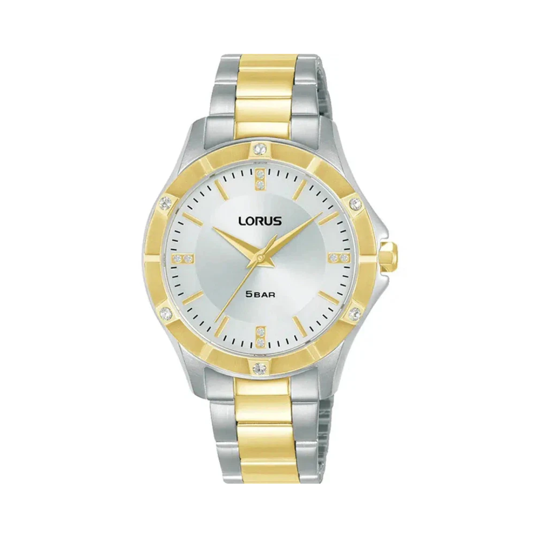 Lorus Ladies Two-Tone Silver Dial Dress Watch